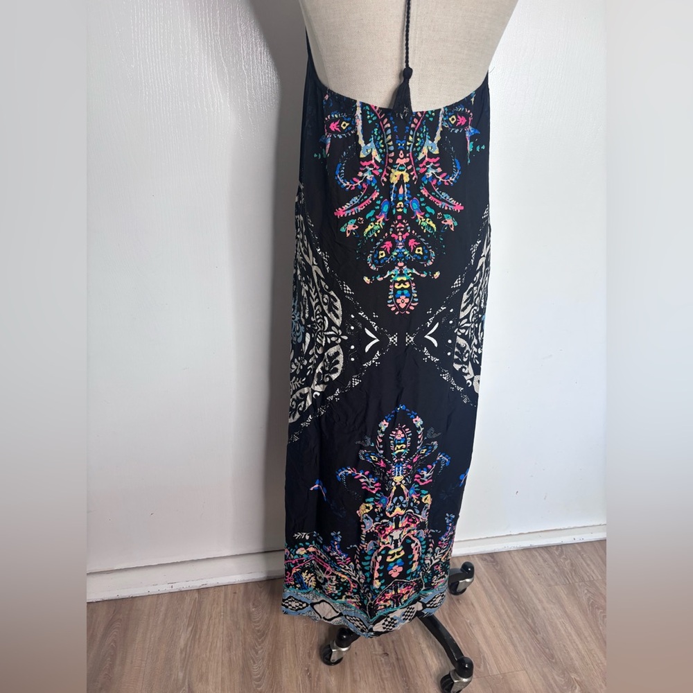 Flying Tomato Boho Halter Maxi Dress - Tribal Print Festival M - Picture 6 of 7
